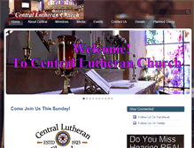 Tablet Screenshot of centrallutheranchurch.com